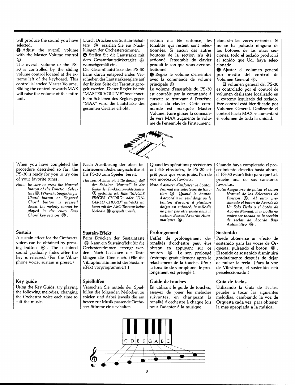 Yamaha PS-30 User Manual | Page 7 / 24