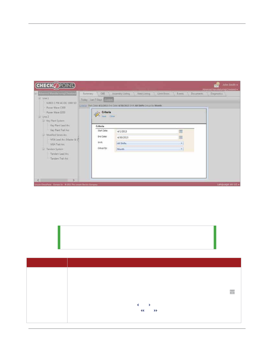 Custom | Lincoln Electric IM8000 CHECKPOINT User Manual | Page 112 / 176