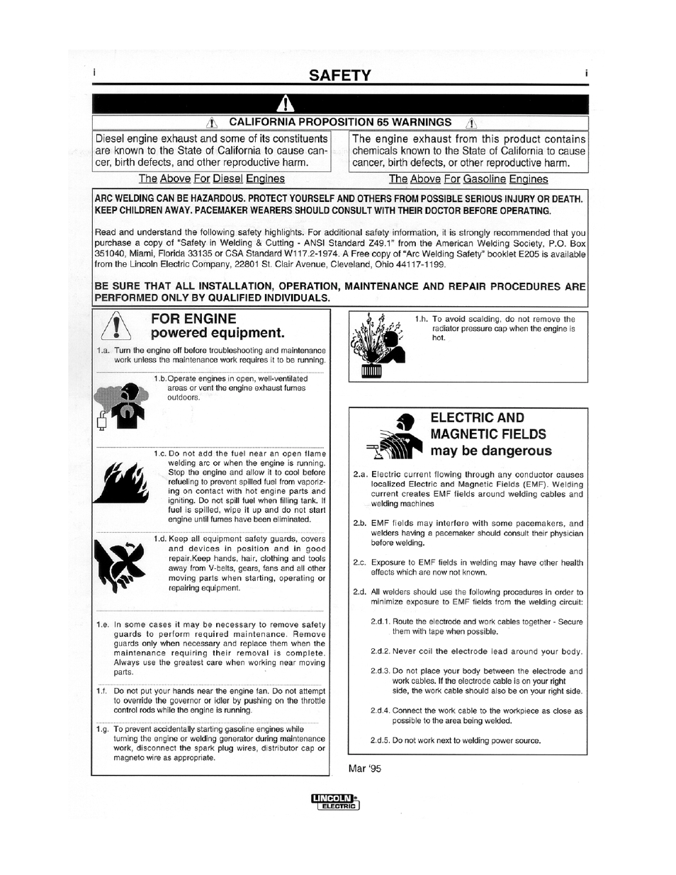 Lincoln Electric IM597 Cobramatic K1589, K1590, K1591, K1592 User Manual | Page 2 / 37