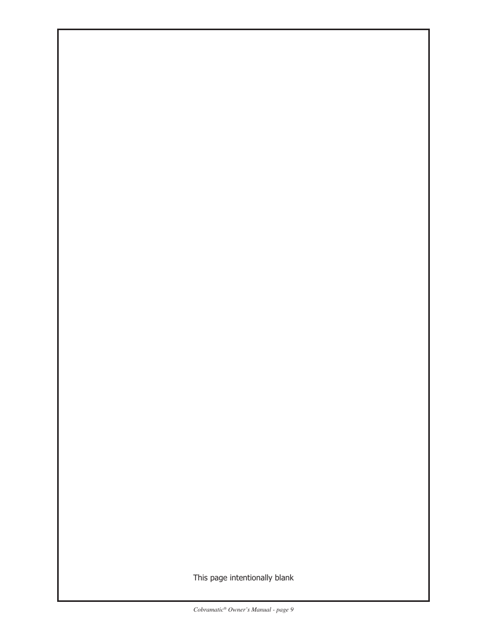 This page intentionally blank | Lincoln Electric IM712 Cobramatic K1589, K1590, K1591, K1592 User Manual | Page 9 / 41