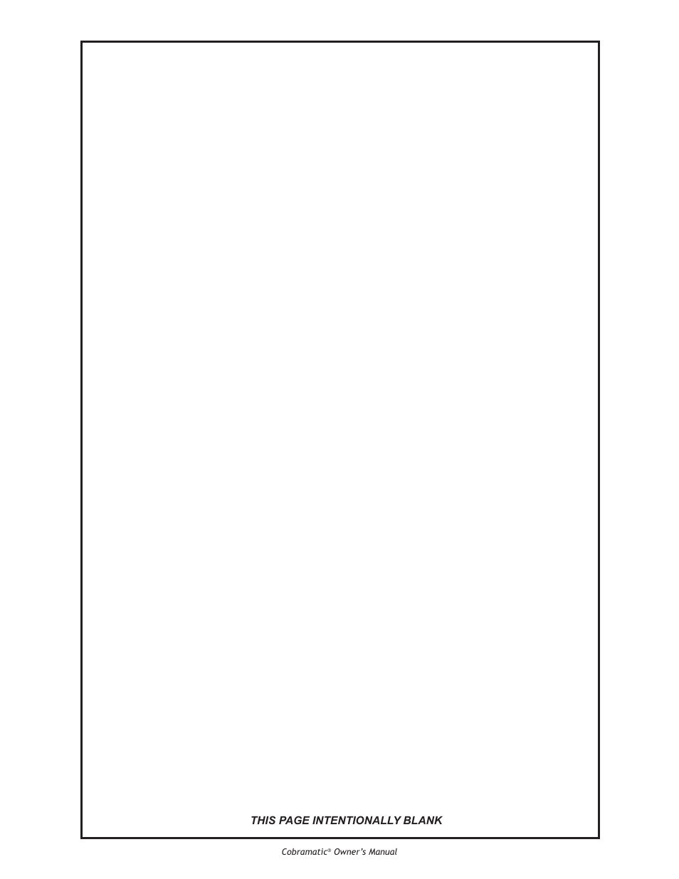 This page intentionally blank | Lincoln Electric IM775 Cobramatic K2259-1 User Manual | Page 20 / 44