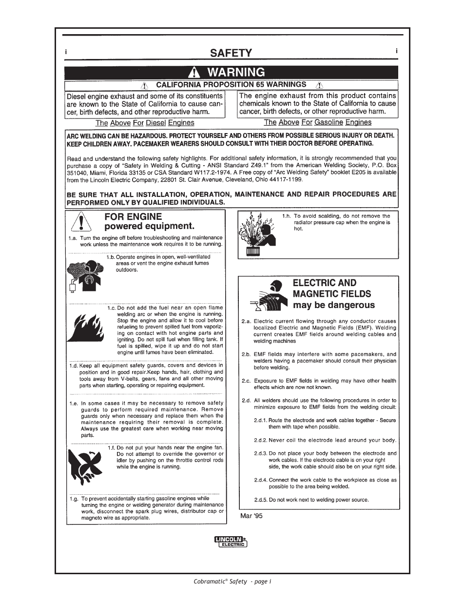 Lincoln Electric IM775 Cobramatic K2259-1 User Manual | Page 5 / 44