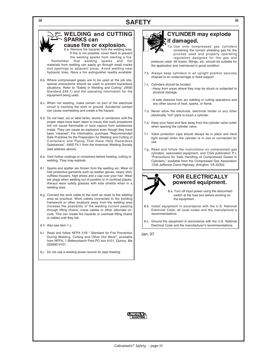 Lincoln Electric IM775 Cobramatic K2259-1 User Manual | Page 7 / 44