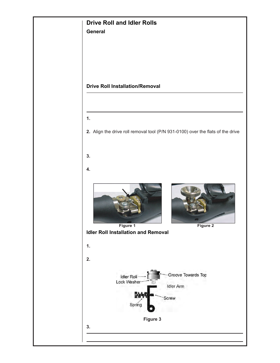 Drive roll and idler rolls | Lincoln Electric IM774 CobraMAX K2252-1 & K2252-2 User Manual | Page 13 / 28