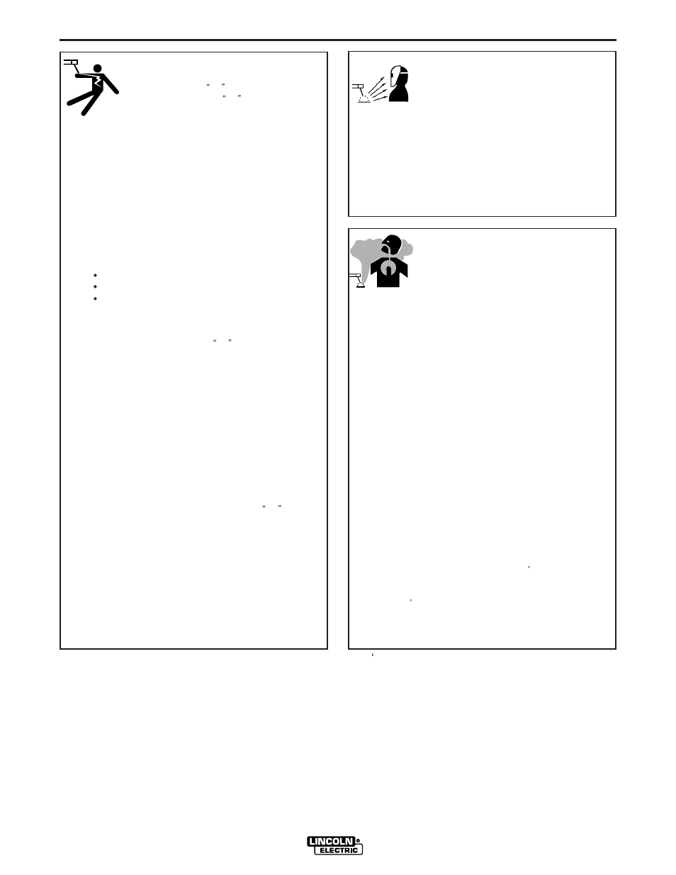 Safety, Arc rays can burn, Electric shock can kill | Fumes and gases can be dangerous | Lincoln Electric IM700 Commander 300 User Manual | Page 3 / 60