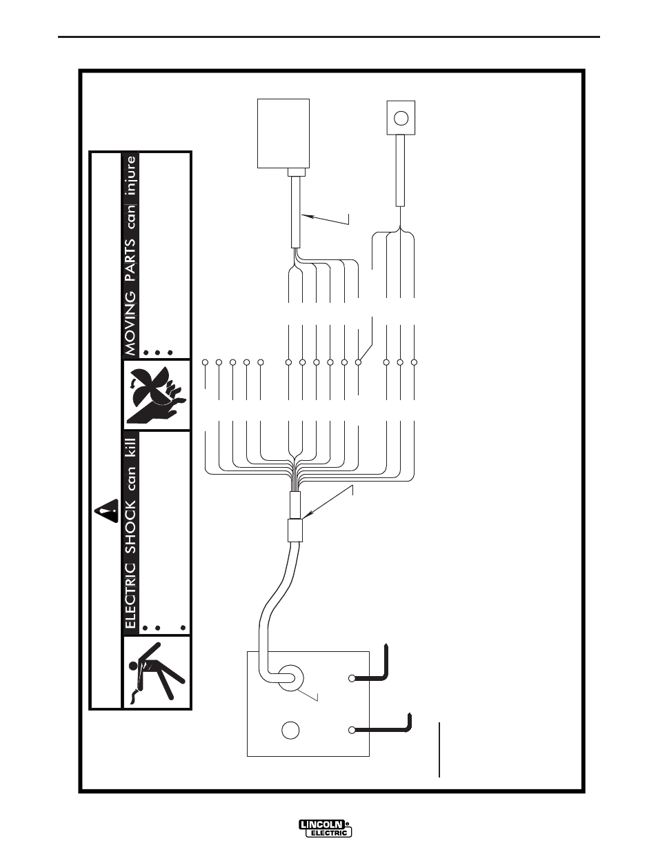 Warning, Diagrams, Connection diagram | Commander 500 | Lincoln Electric IM699 Commander 500 User Manual | Page 40 / 56