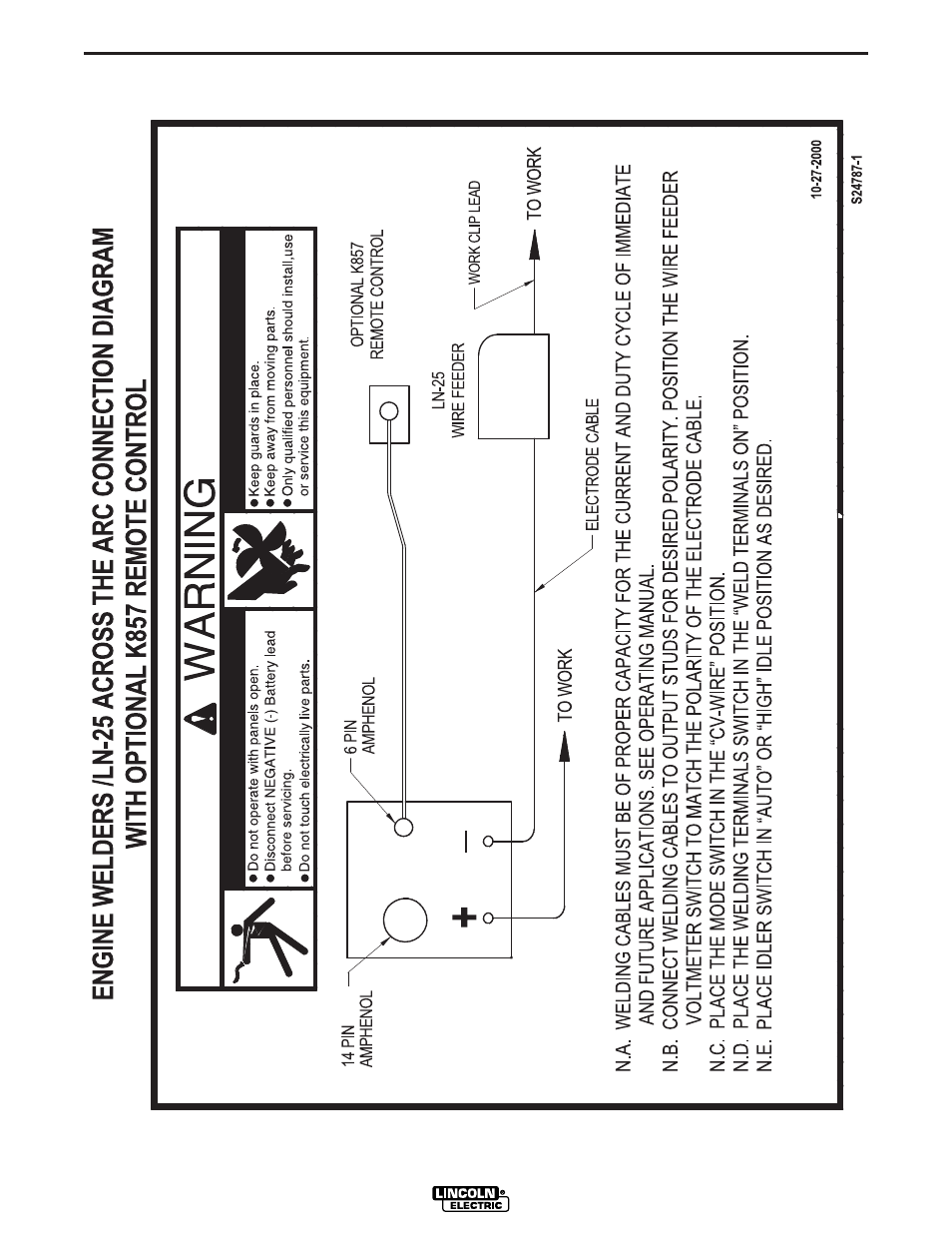 Lincoln Electric IM765 Commander 500 User Manual | Page 44 / 54