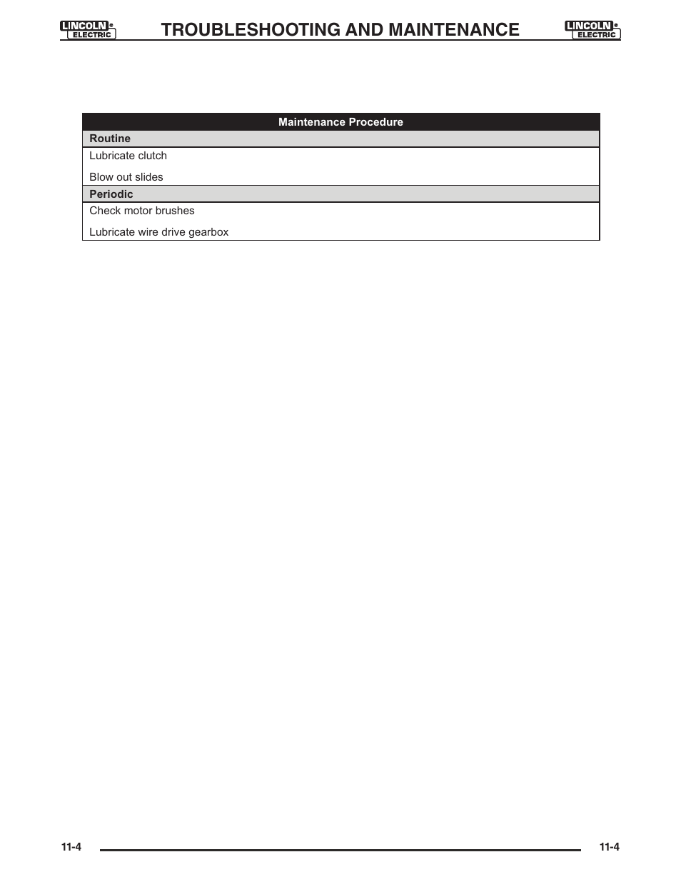 Troubleshooting and maintenance | Lincoln Electric IM946 CRUISER Digital Tractor User Manual | Page 111 / 128