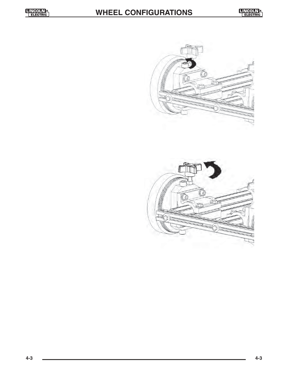 Wheel configurations | Lincoln Electric IM946 CRUISER Digital Tractor User Manual | Page 46 / 128