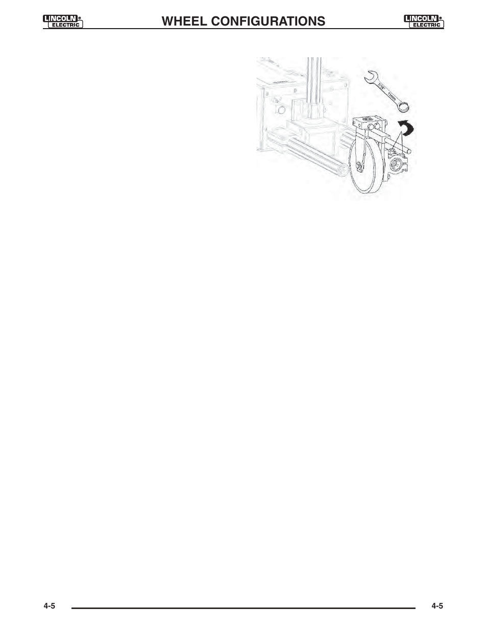 Wheel configurations | Lincoln Electric IM946 CRUISER Digital Tractor User Manual | Page 48 / 128