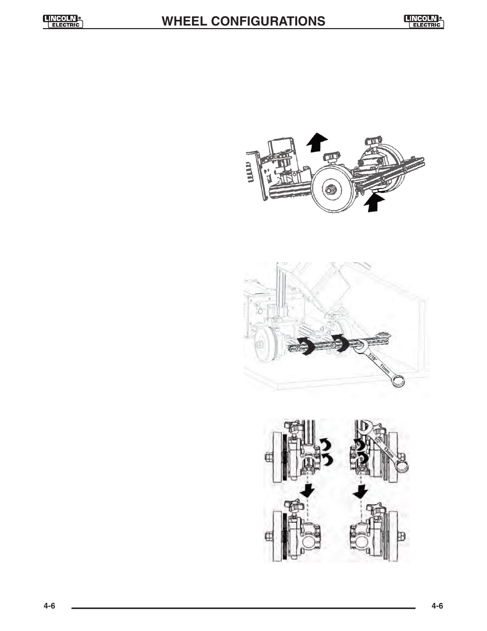 Joint guide wheels, Wheel configurations | Lincoln Electric IM946 CRUISER Digital Tractor User Manual | Page 49 / 128