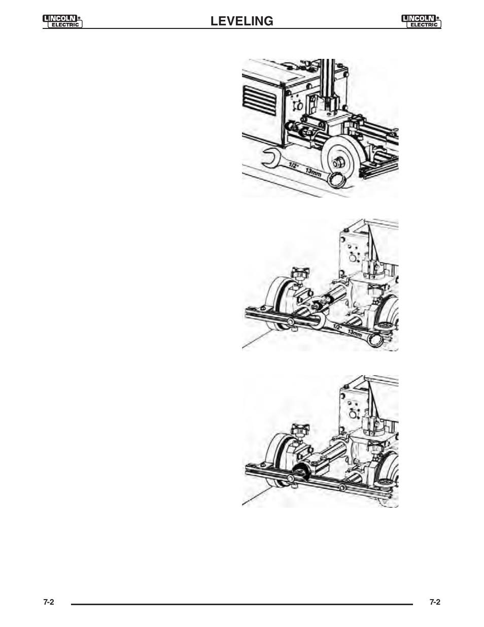 Leveling | Lincoln Electric IM946 CRUISER Digital Tractor User Manual | Page 57 / 128