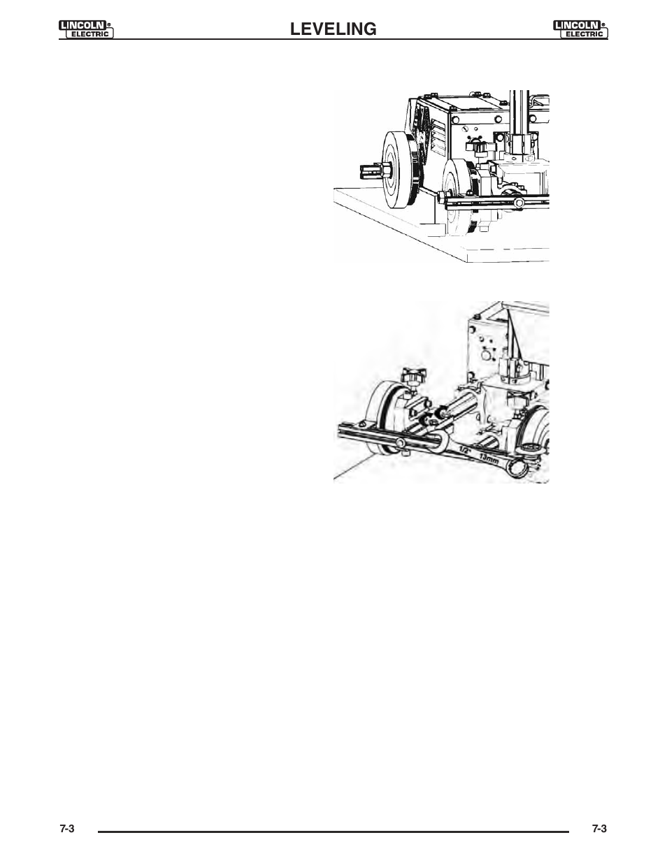 Leveling | Lincoln Electric IM946 CRUISER Digital Tractor User Manual | Page 58 / 128