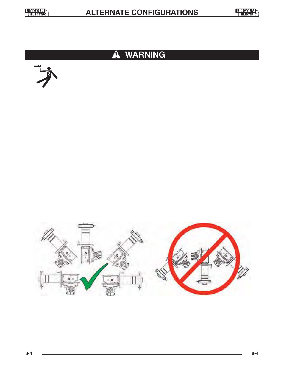 Wire reel spindle positions, Warning, Alternate configurations | Lincoln Electric IM946 CRUISER Digital Tractor User Manual | Page 63 / 128