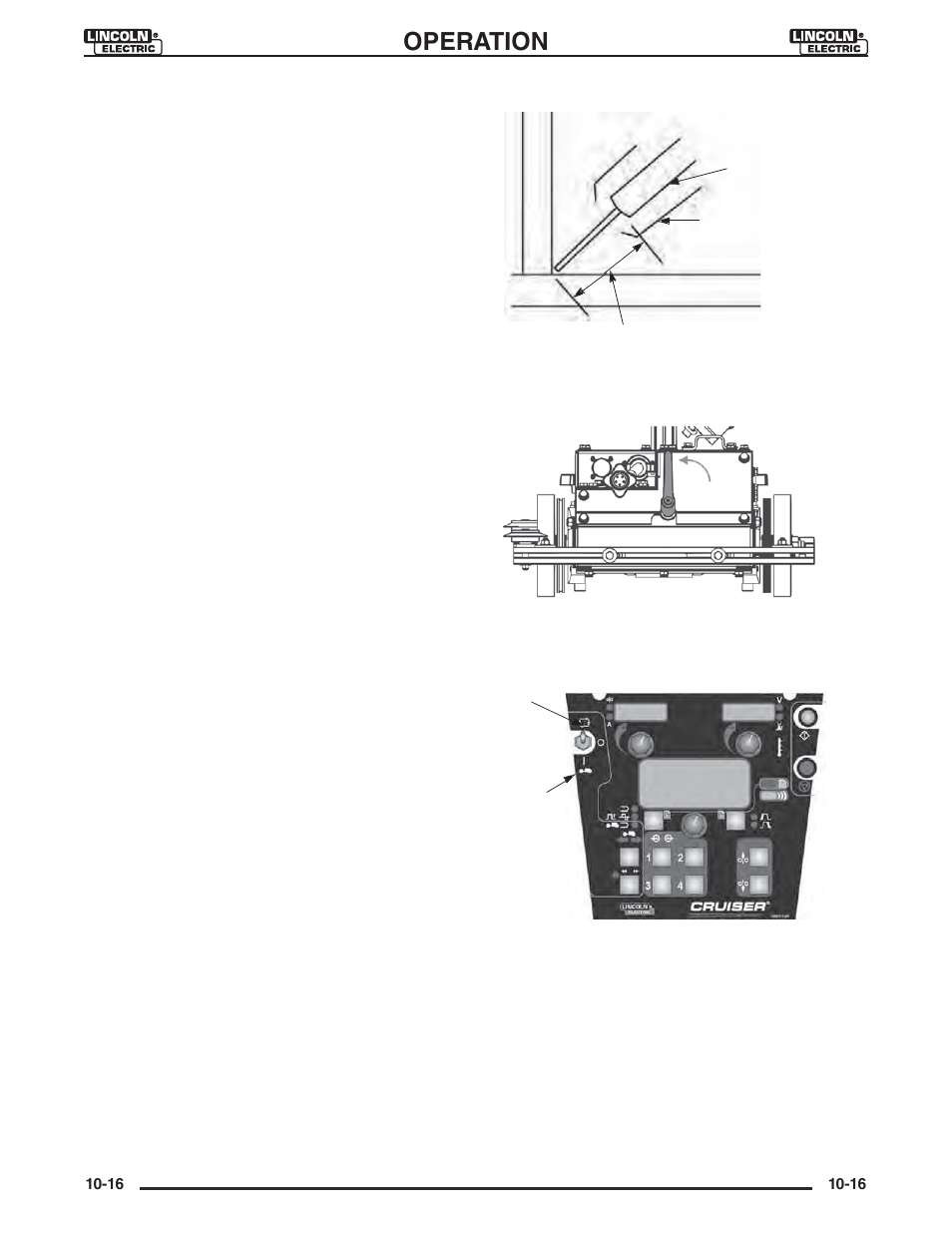 Operation | Lincoln Electric IM946 CRUISER Digital Tractor User Manual | Page 93 / 128