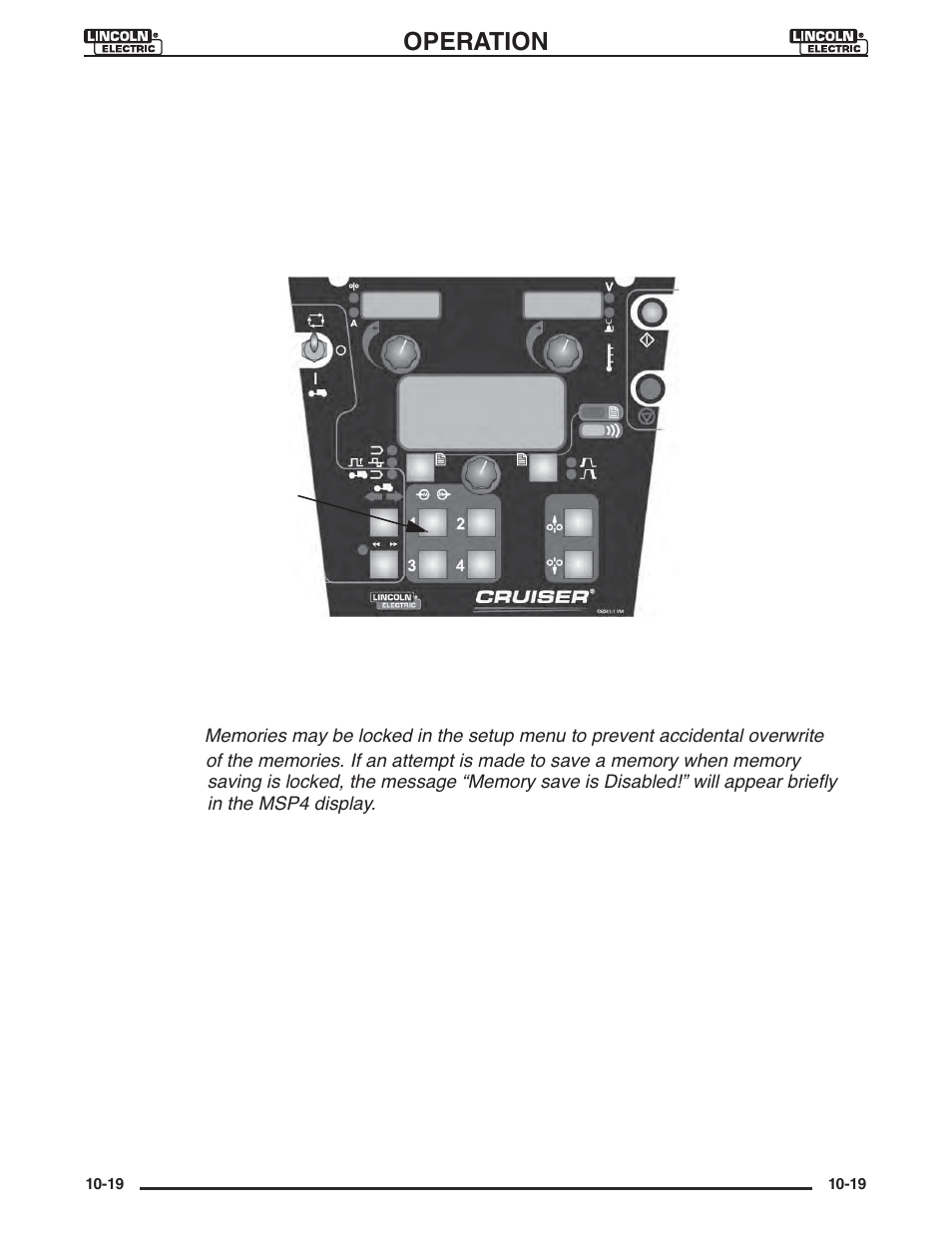 Operation | Lincoln Electric IM946 CRUISER Digital Tractor User Manual | Page 96 / 128