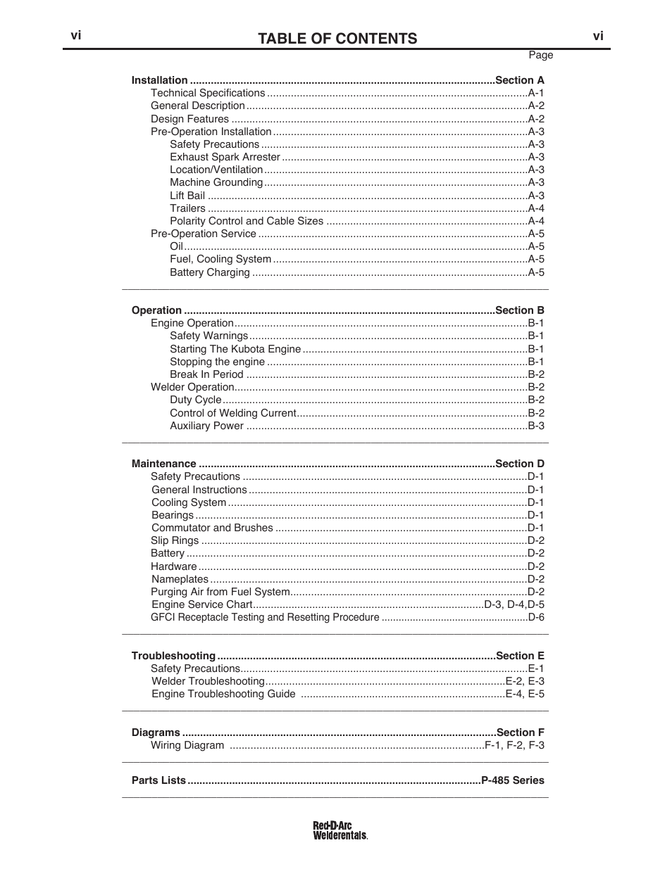 Lincoln Electric IM663 RED-D-ARC D300K 3+3 User Manual | Page 7 / 34