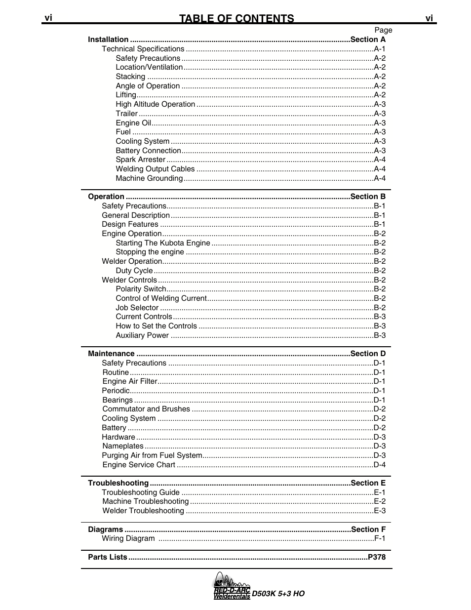 Lincoln Electric IM694 RED-D-ARC D503K 5+3 HO User Manual | Page 7 / 26