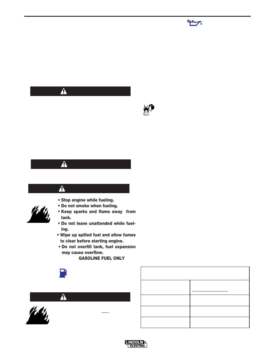 Installation, Warning caution, Warning | Lincoln Electric IM830 EAGLE 10,000 User Manual | Page 10 / 36