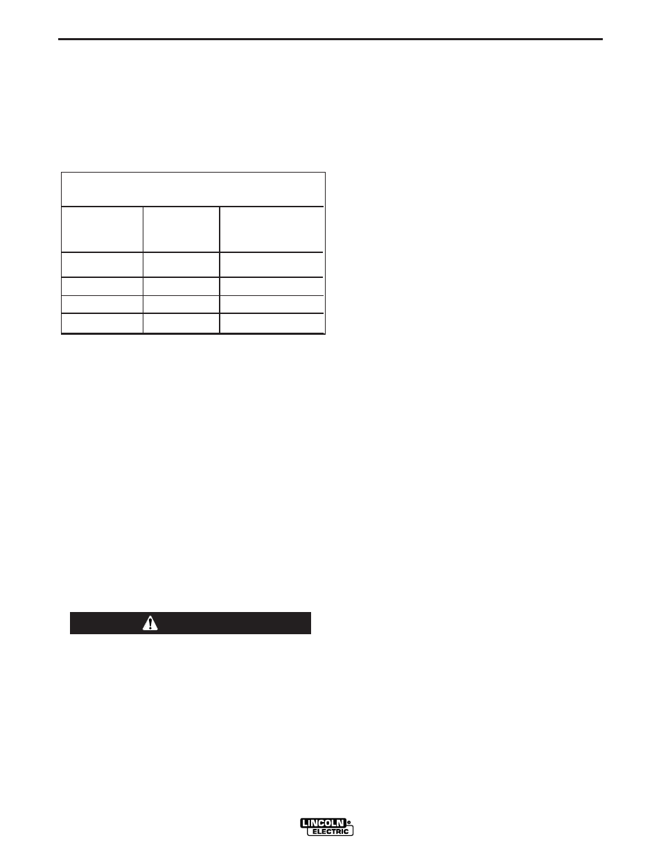 Installation, Warning | Lincoln Electric IM830 EAGLE 10,000 User Manual | Page 15 / 36