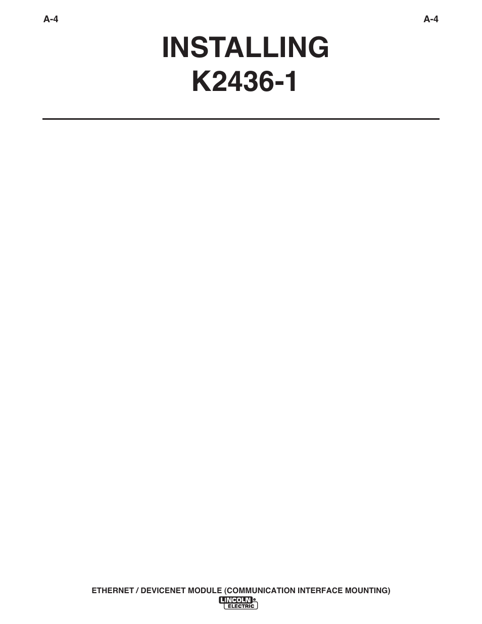 Lincoln Electric IM840 ETHERNET_DEVICENET MODULE K2436-1 User Manual | Page 11 / 32
