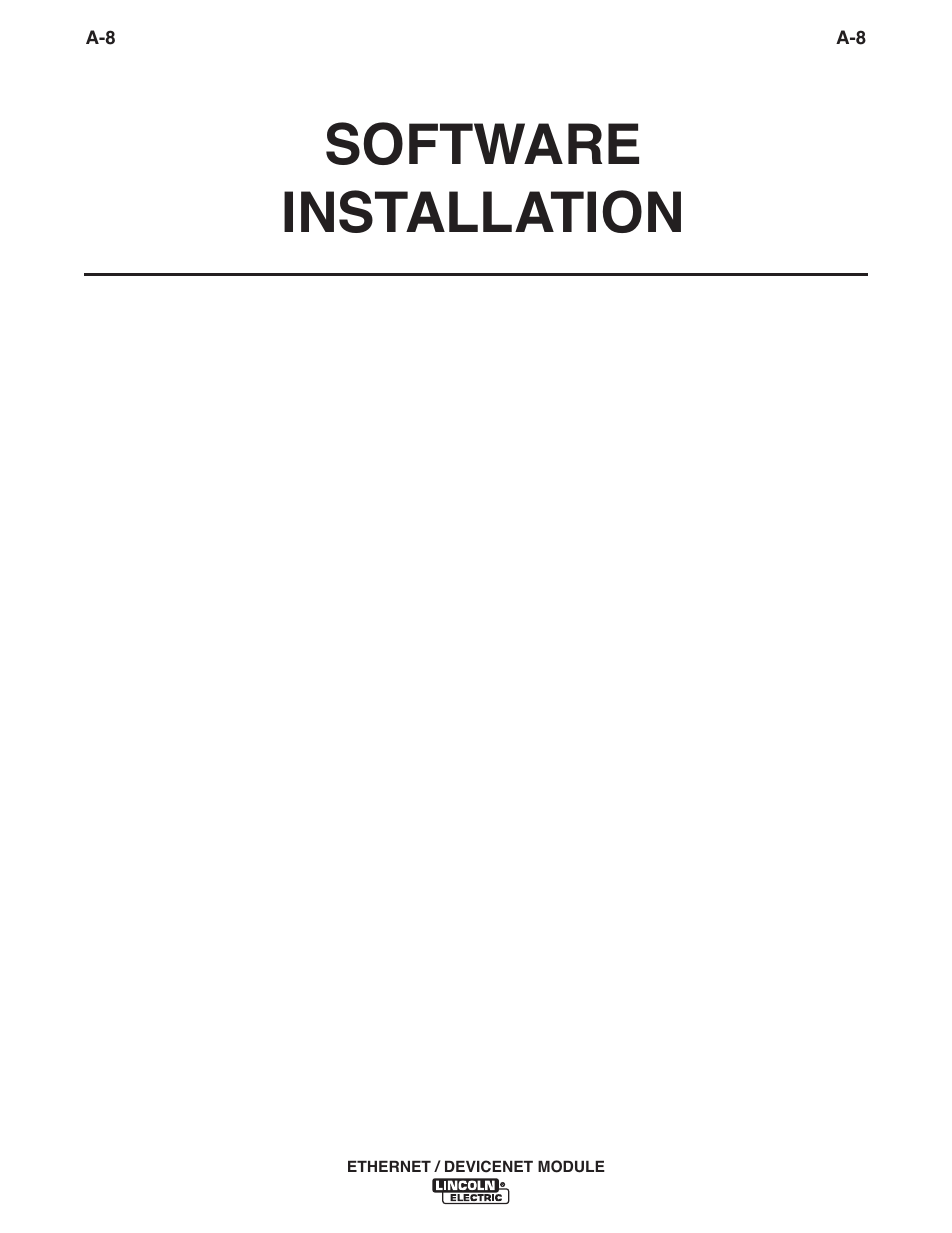 Software installation | Lincoln Electric IM840 ETHERNET_DEVICENET MODULE K2436-1 User Manual | Page 15 / 32