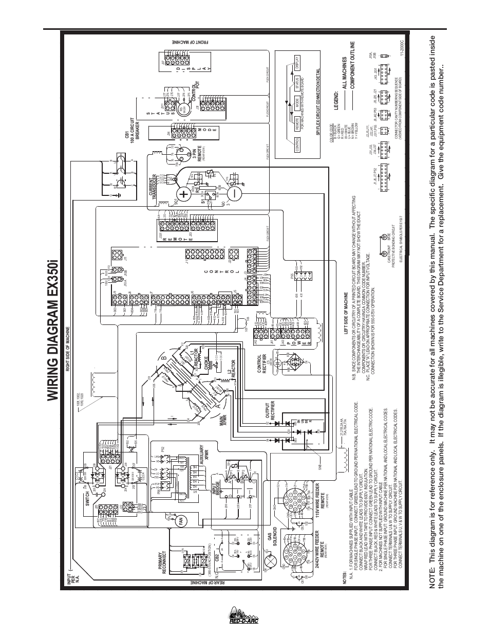 Wiring d iagr am e x350i, G3810, Diagrams | Ex350 i | Lincoln Electric IM678 RED-D-ARC EX350i User Manual | Page 30 / 35