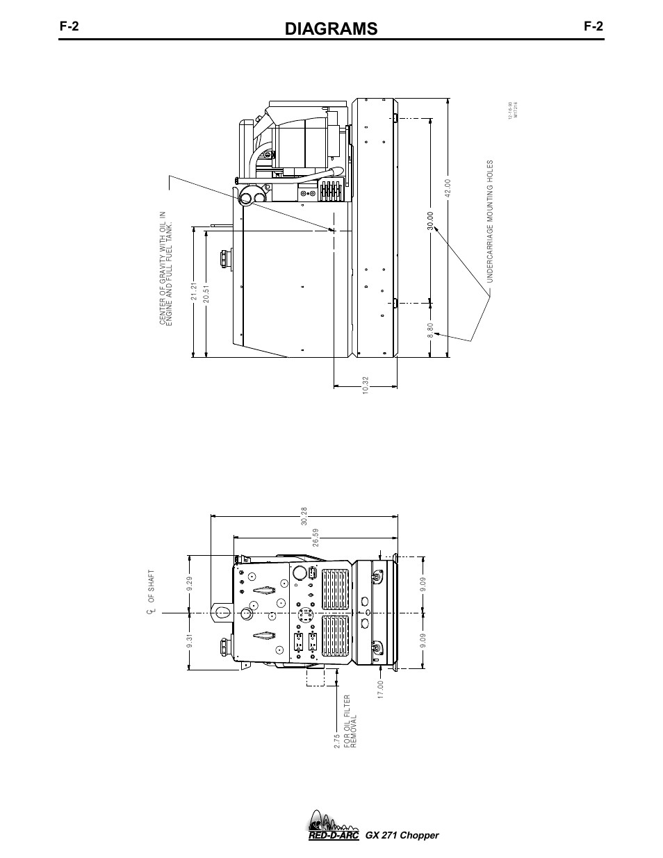 Diagrams, Gx 271 chopper | Lincoln Electric IM603 RED-D-ARC GX 271 Chopper User Manual | Page 45 / 47