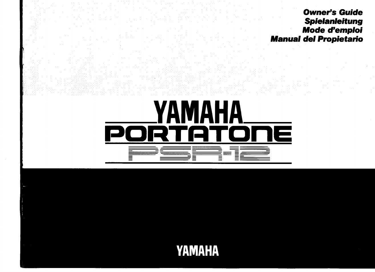 Yamaha PSR-12 User Manual | 20 pages