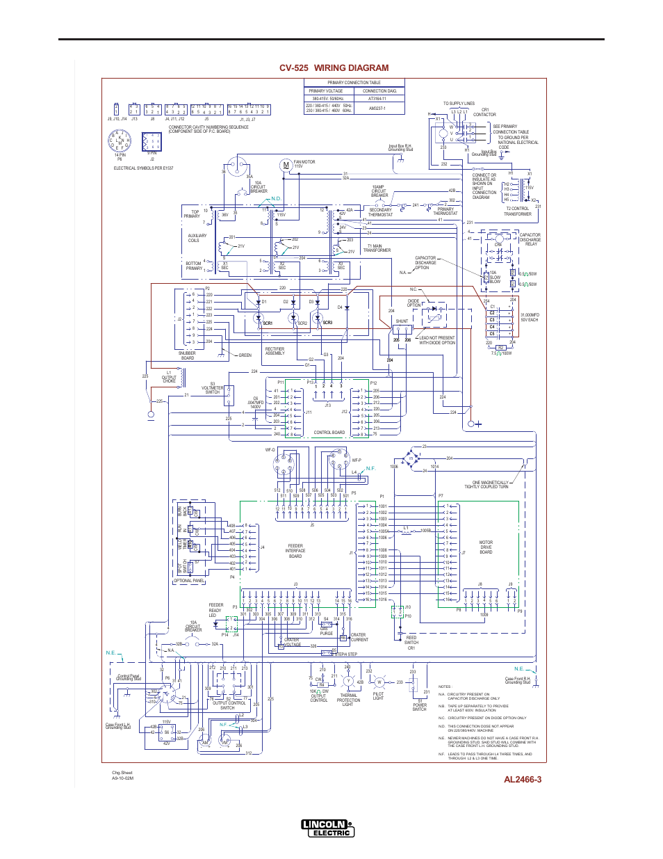 Diagrams, Cv-525 | Lincoln Electric IM770 IDEALARC CV-525 User Manual | Page 30 / 36