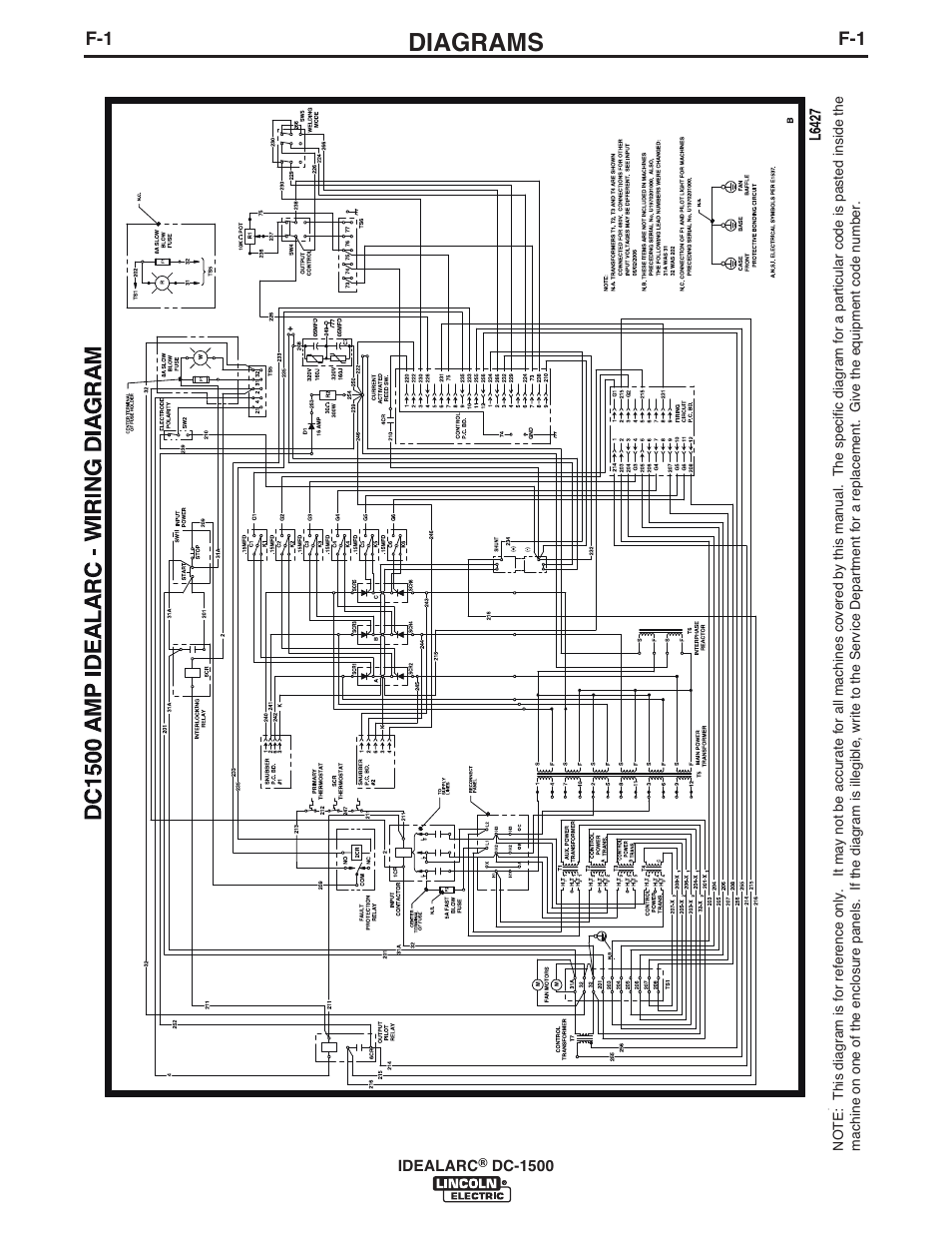 Diagrams | Lincoln Electric IM318 IDEALARC DC1500 User Manual | Page 23 / 27