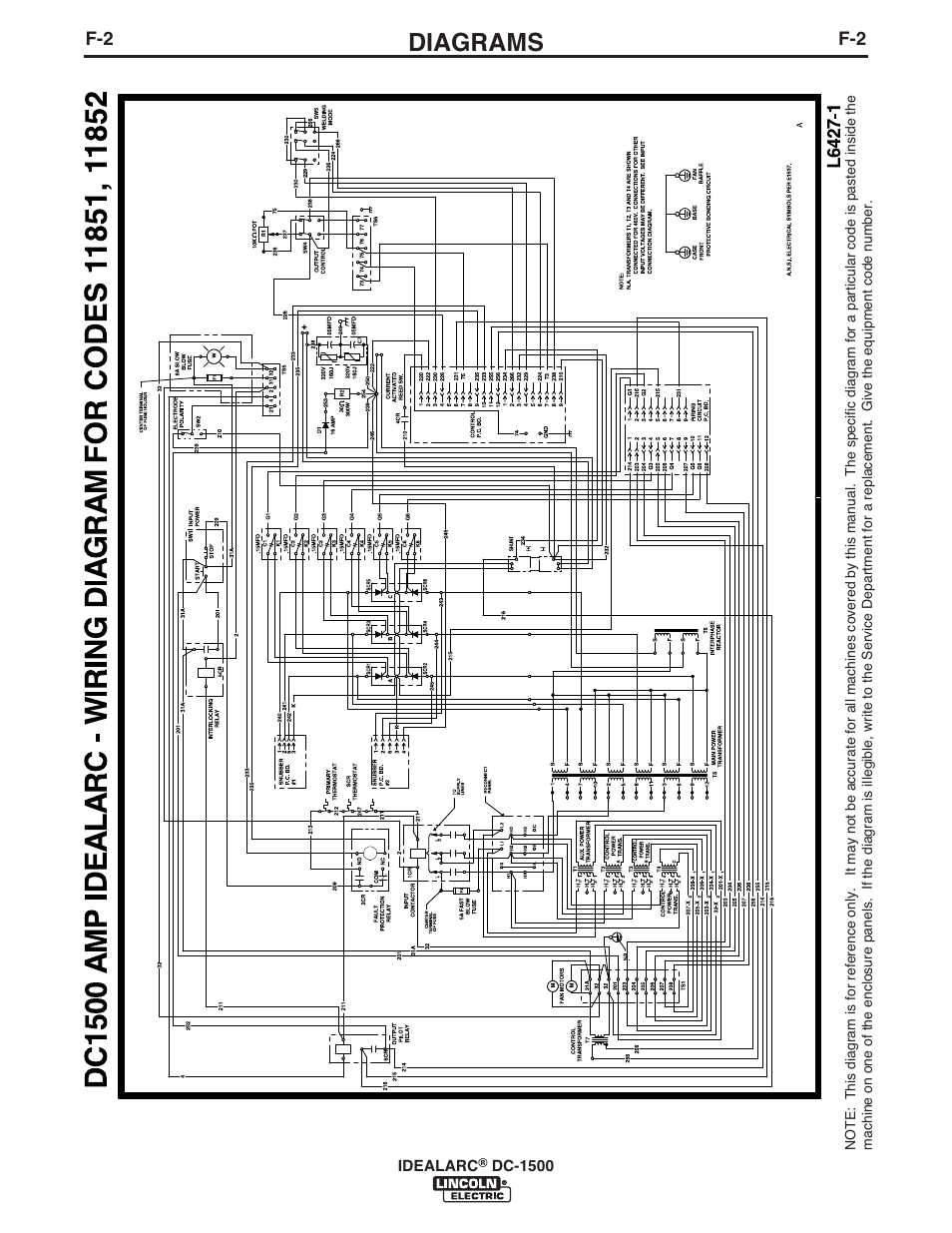 Diagrams | Lincoln Electric IM318 IDEALARC DC1500 User Manual | Page 24 / 27