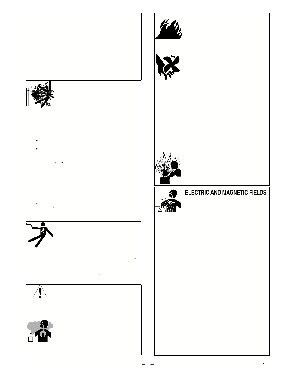 For engine powered equipment, For electrically powered equipment, Cylinder may explode if damaged | Electric and magnetic fields may be dangerous | Lincoln Electric IM463 IDEALARC DC-650 Pro User Manual | Page 3 / 34