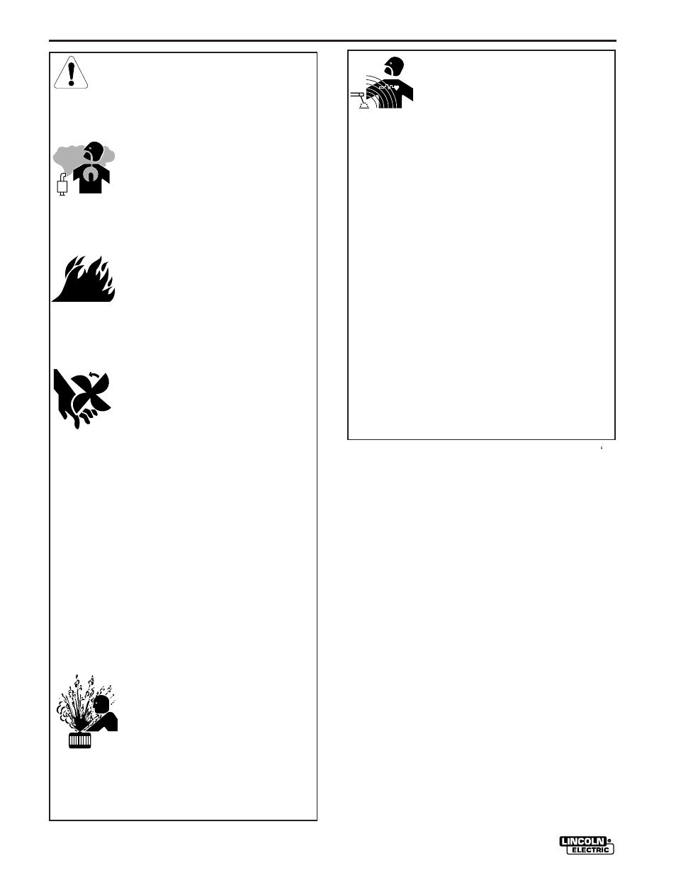 Safety, Electric and magnetic fields may be dangerous, For engine powered equipment | Lincoln Electric IM512 INVERTEC RACKS User Manual | Page 4 / 32