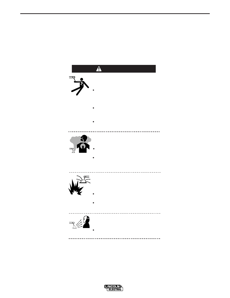Operation, Operating instructions, Safety precautions | Warning | Lincoln Electric IM904 INVERTEC STT II User Manual | Page 13 / 38
