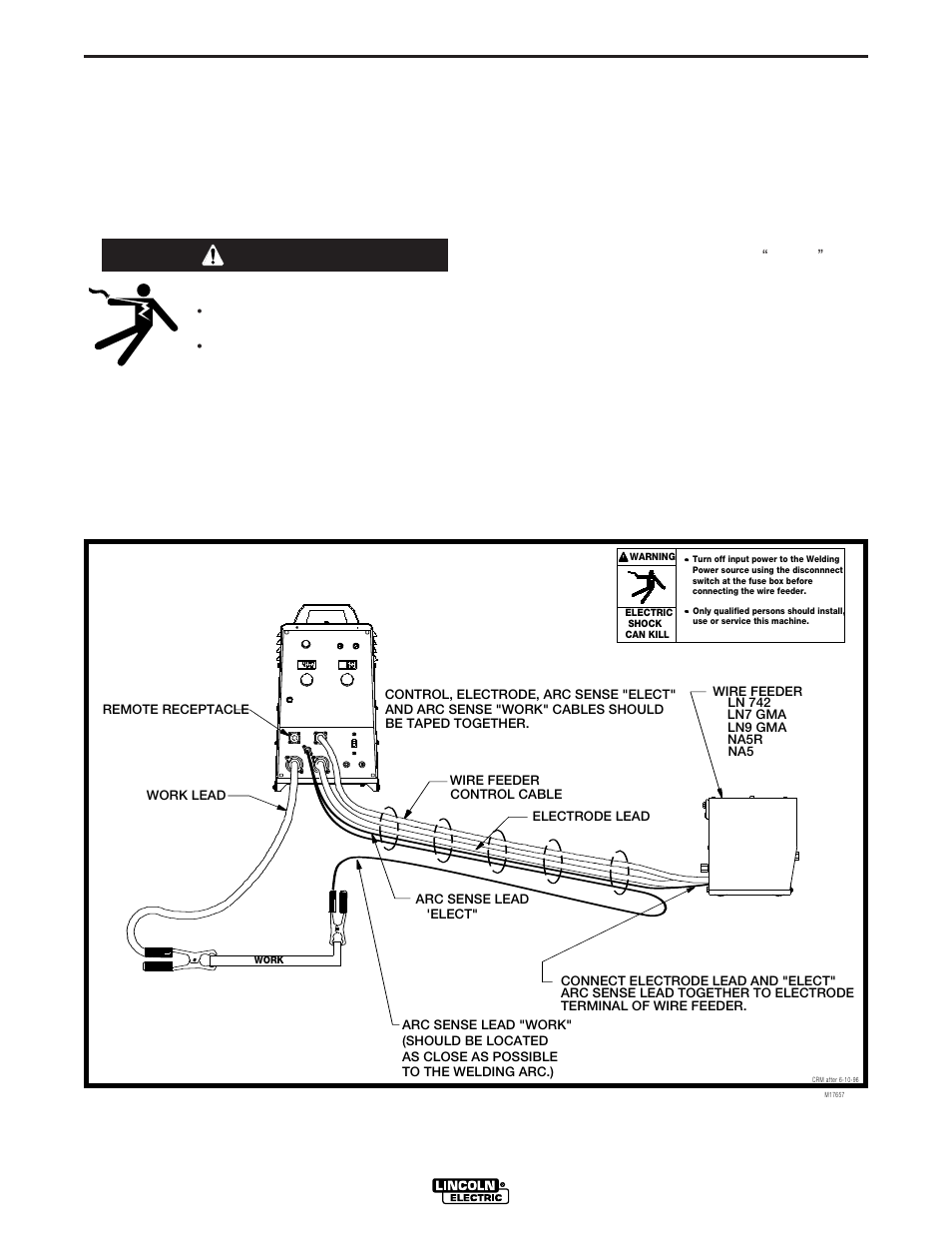 Accessories, Warning, Figure c.2 ln-742 to stt ii connection | Lincoln Electric IM904 INVERTEC STT II User Manual | Page 20 / 38