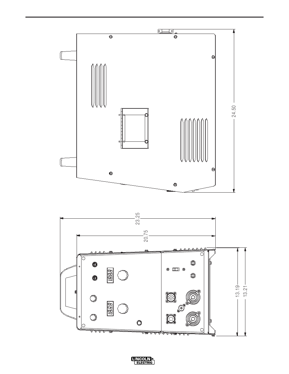 Dimension print - stt ii (ce), Diagrams | Lincoln Electric IM904 INVERTEC STT II User Manual | Page 32 / 38