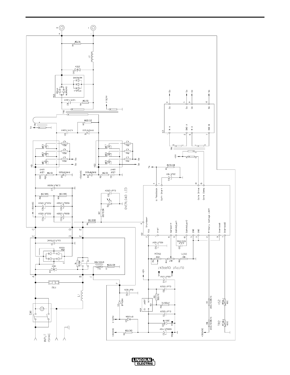 Diagrams, Inver tec v100-s wiring dia gram | Lincoln Electric IM585 INVERTEC V-130-S User Manual | Page 20 / 25