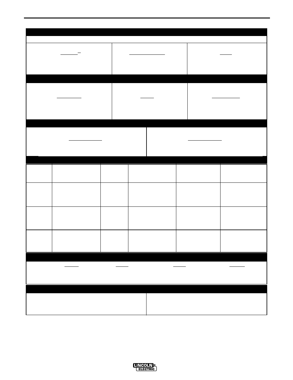 Installation, Technical specifications - invertec v100-s | Lincoln Electric IM585 INVERTEC V-130-S User Manual | Page 8 / 25