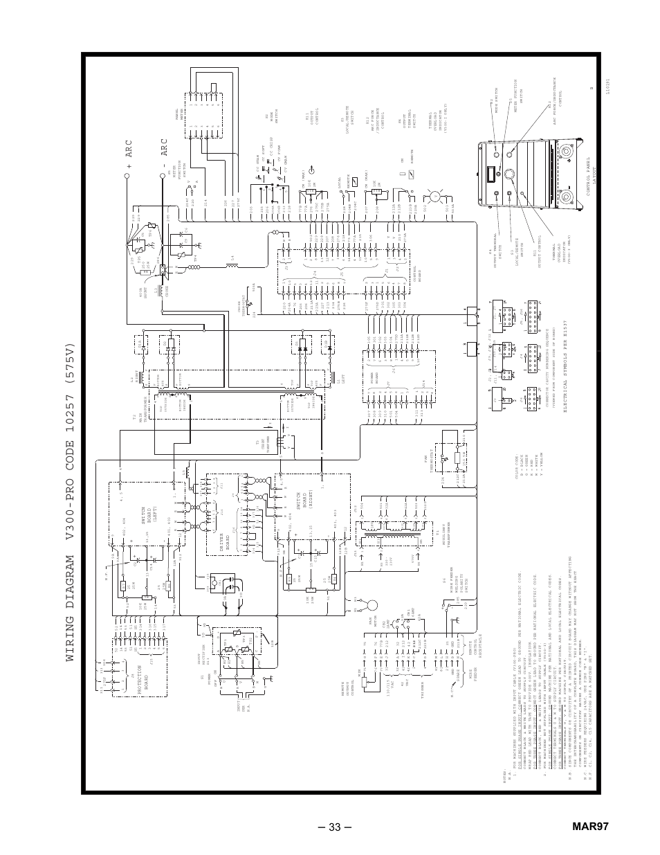 Mar97 | Lincoln Electric IM526 INVERTEC V300-Pro User Manual | Page 33 / 40