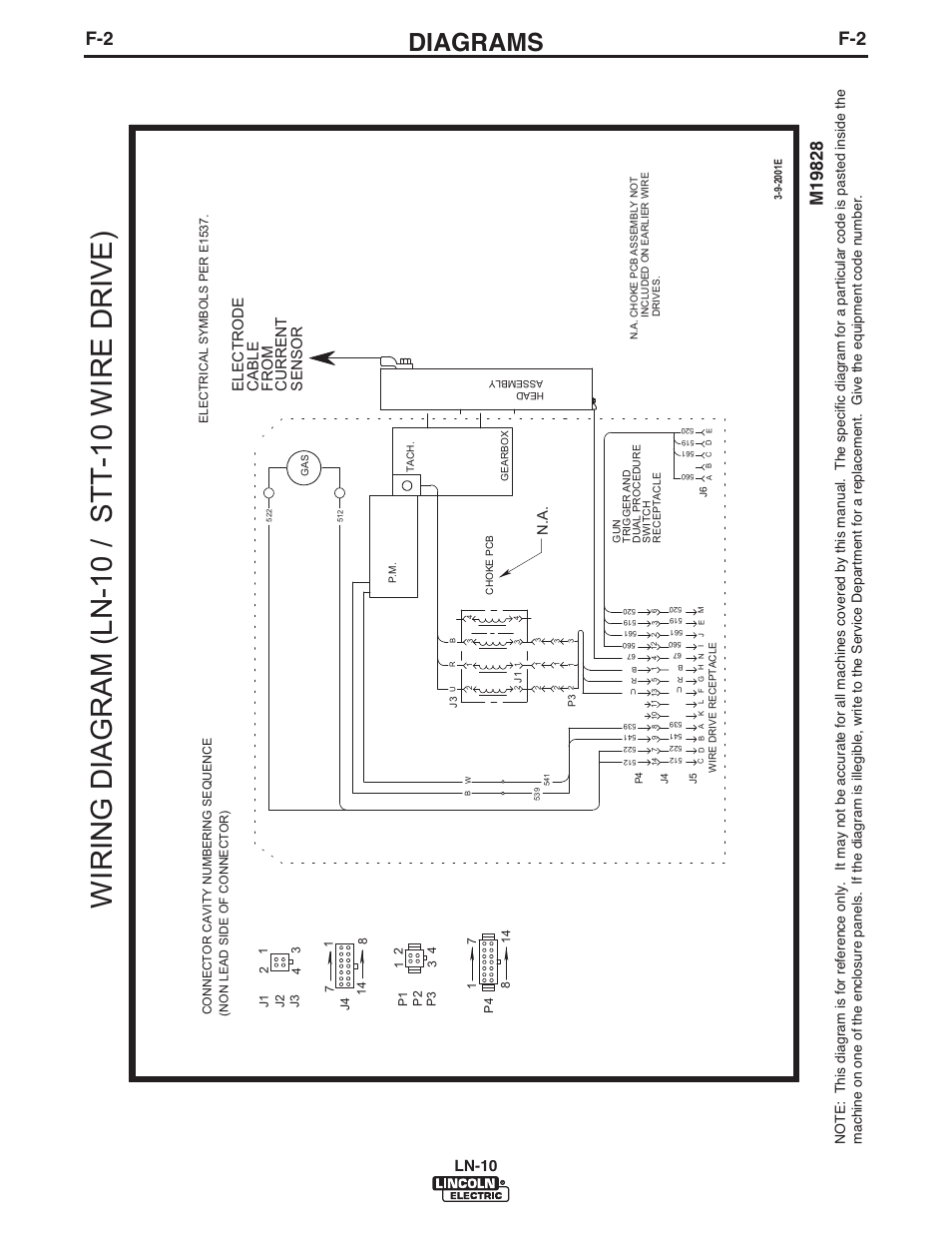 Diagrams, Ln-10 | Lincoln Electric IM906 LN-10 (Bench Model) User Manual | Page 42 / 48