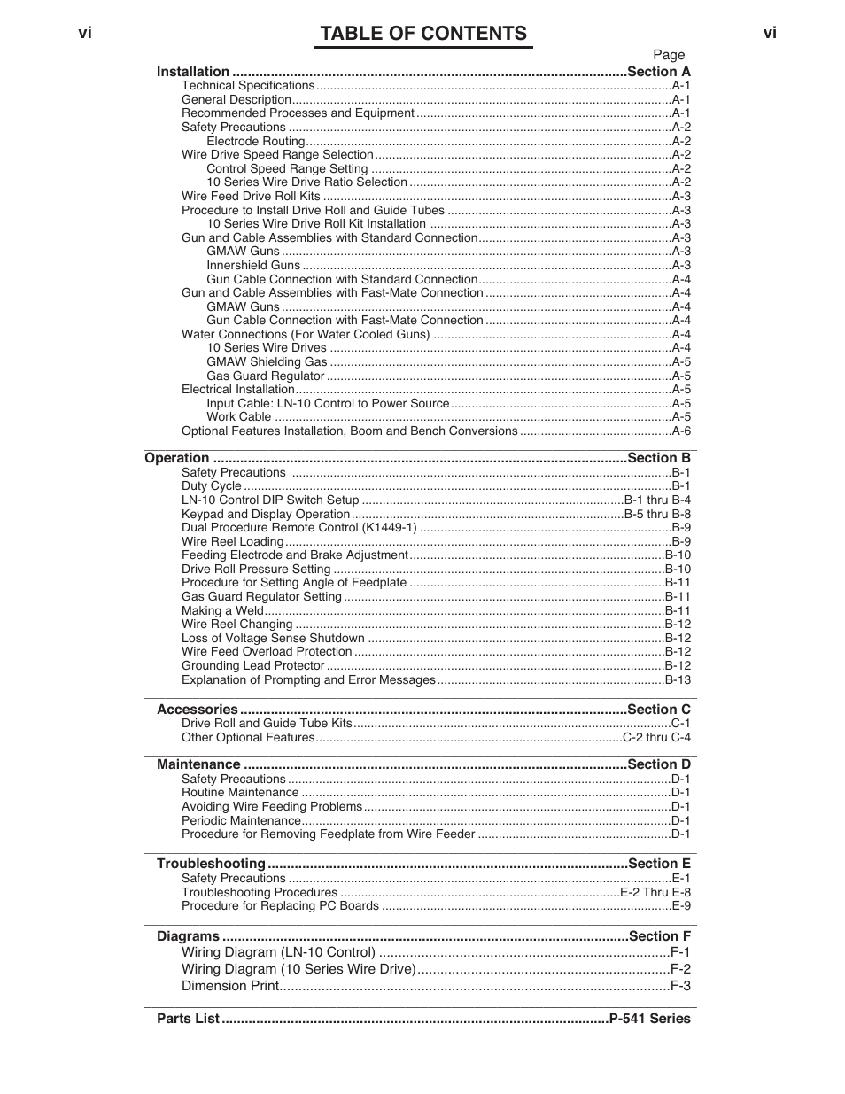 Lincoln Electric IM906 LN-10 (Bench Model) User Manual | Page 7 / 48