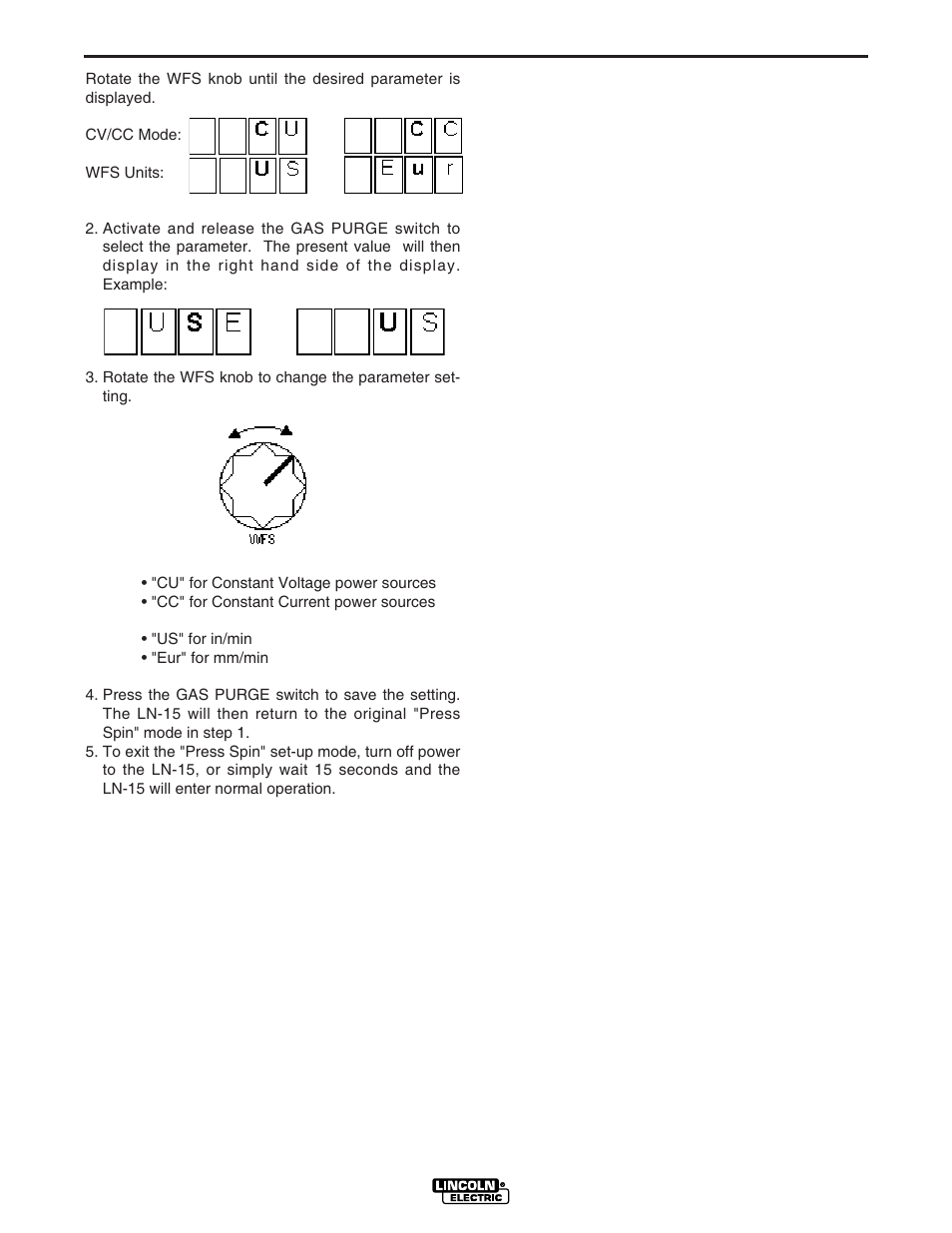 Operation | Lincoln Electric IM734 LN-15 WIRE FEEDER User Manual | Page 16 / 34