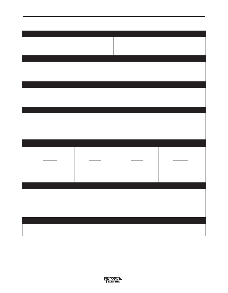 Installation, Temperature range, Environmental rating | Technical specifications – ln™-23p | Lincoln Electric IM311 LN-23P User Manual | Page 8 / 35