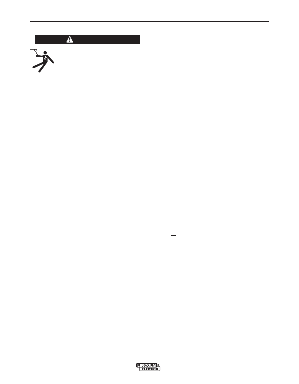 Operation, Safety precautions, Warning | Lincoln Electric IM922 LN-23P User Manual | Page 11 / 36