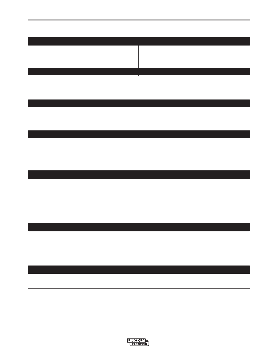 Installation, Temperature range, Environmental rating | Technical specifications – ln™-23p | Lincoln Electric IM922 LN-23P User Manual | Page 8 / 36