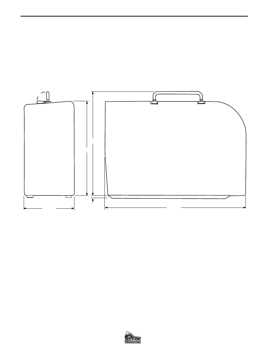 Dimensions | Lincoln Electric IM677 RED-D-ARC LN-25 User Manual | Page 31 / 34