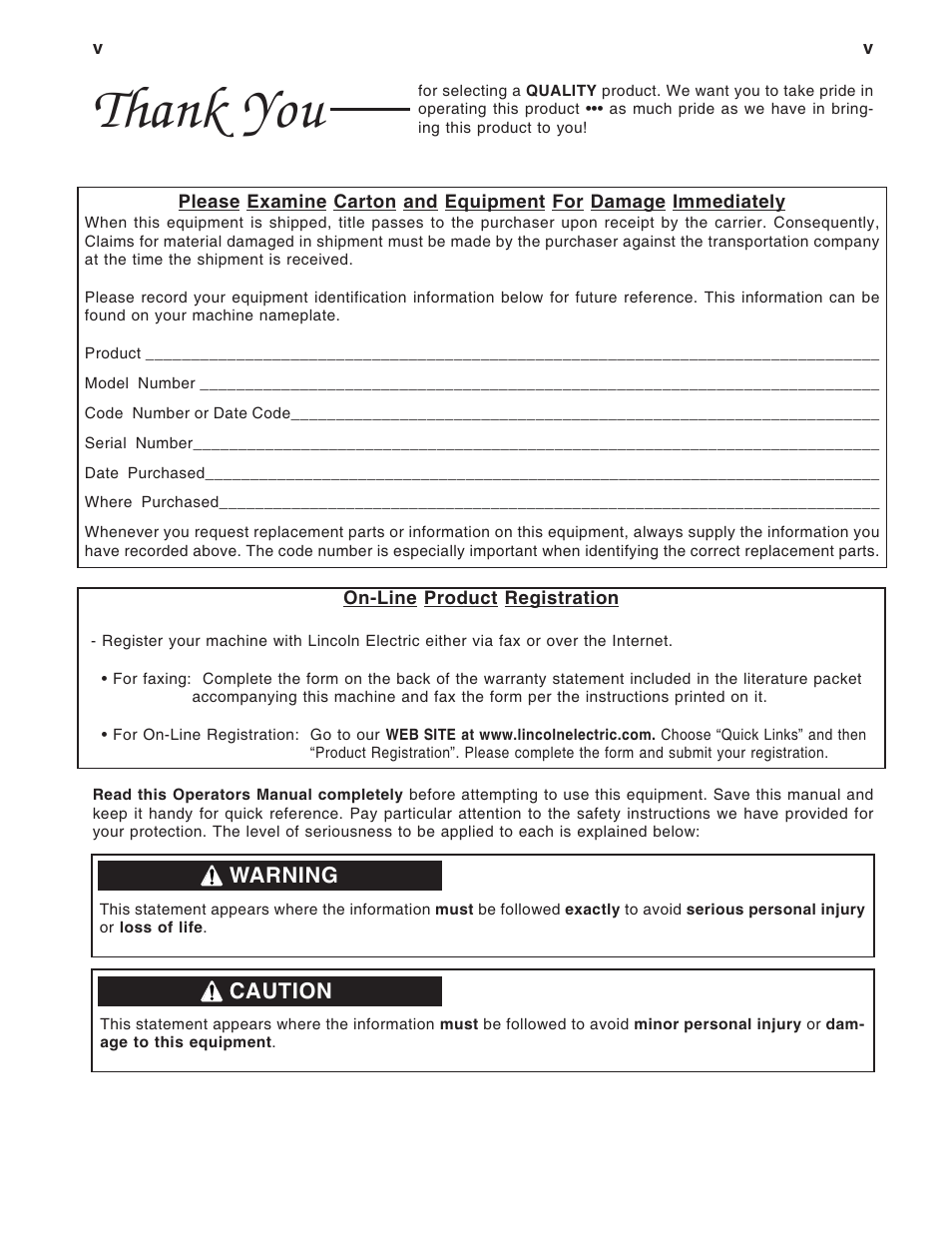 Lincoln Electric IM677 RED-D-ARC LN-25 User Manual | Page 6 / 34