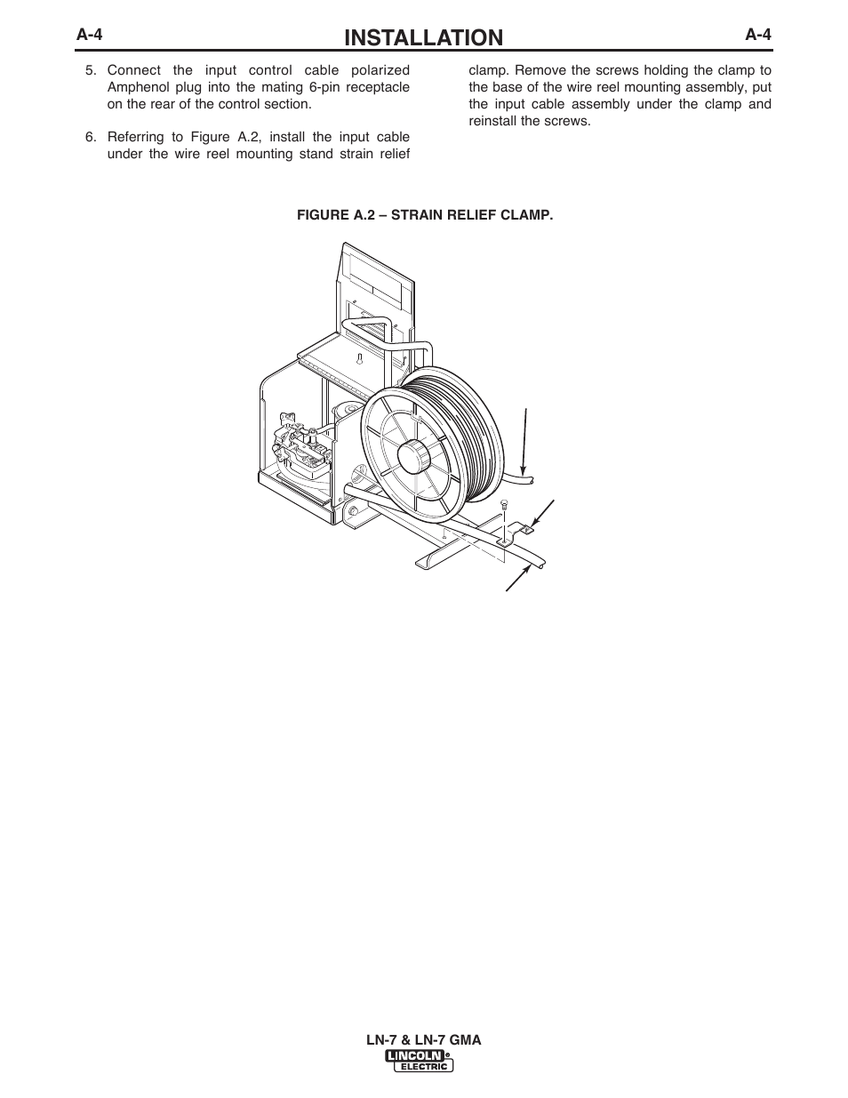 Installation | Lincoln Electric IM351 LN-7 GMA Wire Feeder User Manual | Page 11 / 62