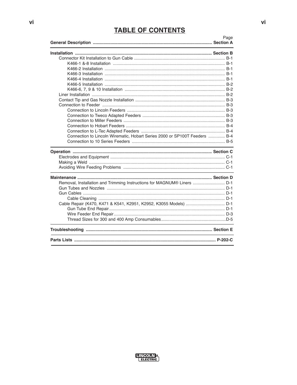 Lincoln Electric IM381 K470-,K471-,K541-,K1802-1, K2286-1,K2951-,K2952-,K3055- MAGNUM & MAGNUM PRO CURVE 300 User Manual | Page 7 / 31